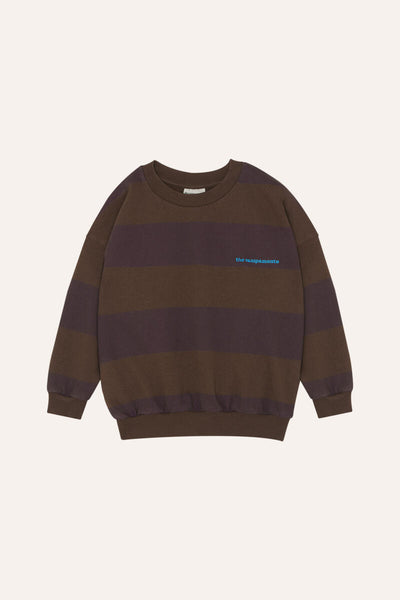 THE CAMPAMENTO BROWN STRIPE SWEATSHIRT