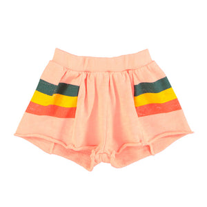 Piupiuchick Pink W/ Multicolor Stripes Shorts