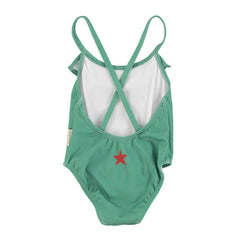 Piupiuchick Green W/ Cherry Print Swimsuit