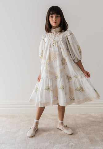 Petite Amalie Spring Meadow Print Dress