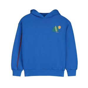 BONMOT FRESH BLUE SLEEVE STRIPE HOODIE