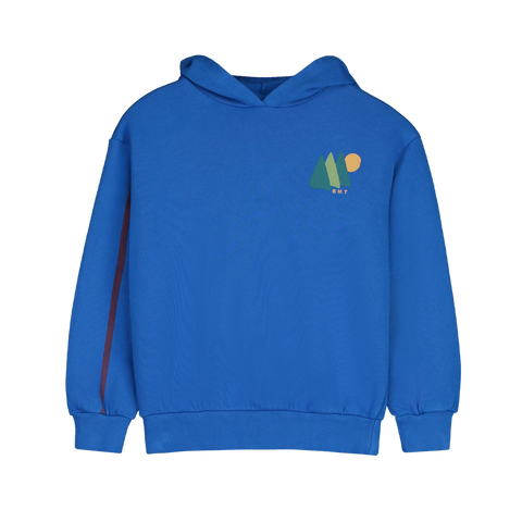 BONMOT FRESH BLUE SLEEVE STRIPE HOODIE