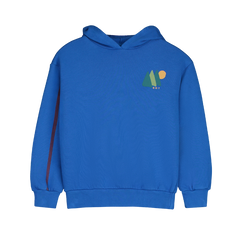 BONMOT FRESH BLUE SLEEVE STRIPE HOODIE