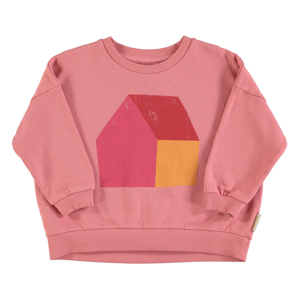 PIUPIUCHICK PINK HOUSE SWEATSHIRT