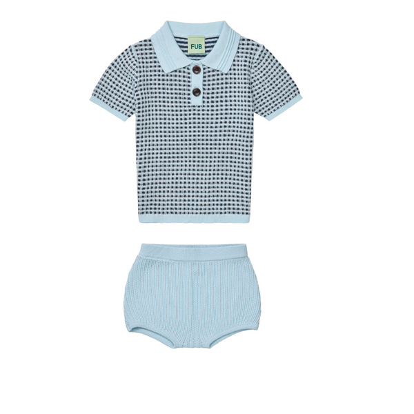 Fub Light Blue Polo Set