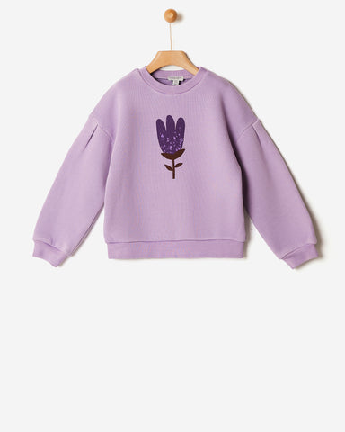 YELL-OH PURPLE SWEATSHIRT