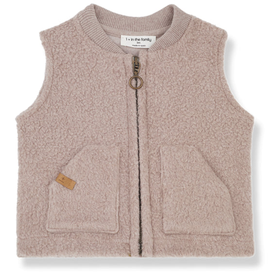 1 + IN THE FAMILY MANEL OLD ROSE VEST