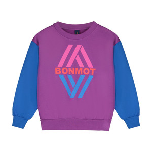 Bonmot Magenta Rhombus Sweatshirt