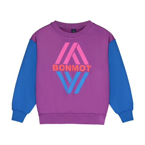 Bonmot Magenta Rhombus Sweatshirt