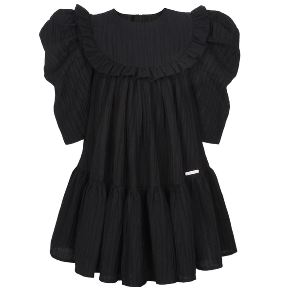 JESSIE AND JAMES BLACK TEXTURE BETSY DRESS