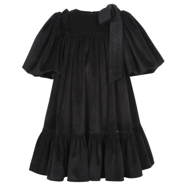 Jessie And James Black Cord Catch Me Bow Dress