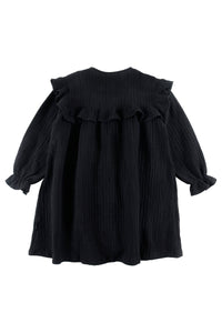 Loud Black Big Collar Elegance Dress