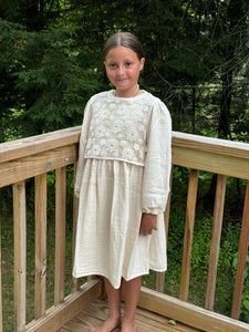 Bebe Organic Ivory Lace Vest Iris Dress