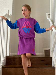 Bonmot Magenta Rhombus Sweatshirt