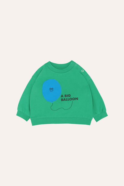 THE CAMPAMENTO GREEN BALLOON BABY SWEATSHIRT