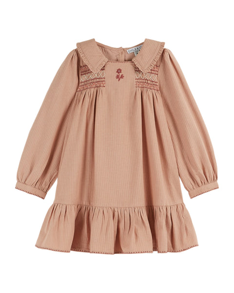 Emile Et Ida Poudre Embroidered Dress