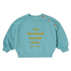 Tocoto Vintage Green "Weekend Family Club" Sweatset