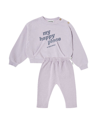 Tocoto Vintage Lilac "My Happy Place" Sweatset