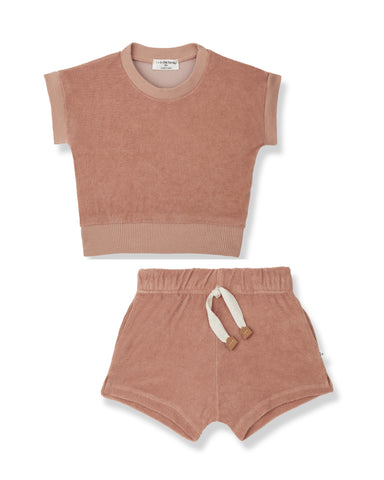 1 + IN THE FAMILY BIANCA NOLITA APRICOT TERRY SET
