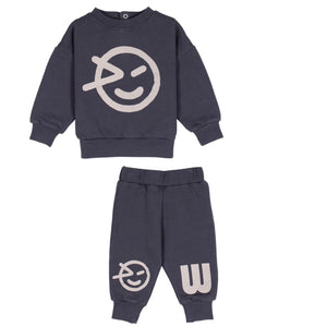 WYNKEN SLATE MINI SWEAT SET