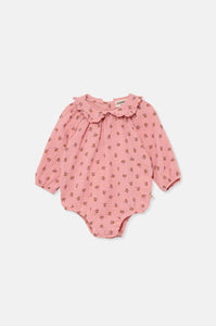 MY LITTLE COZMO LUCIA LIBERTY PINK ROMPER