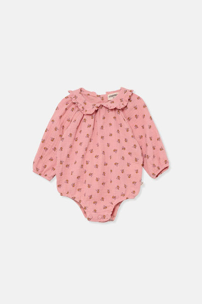 MY LITTLE COZMO LUCIA LIBERTY PINK ROMPER