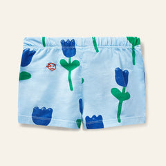 Wynken Bird Blue Mini Kite Shorts Set