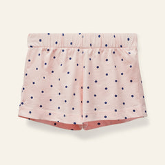 Wynken Pale Pink Wynken Polka Mini T-Shirt Shorts Set