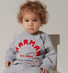 MARMAR RED LOGO THEOS BABY SWEAT SET