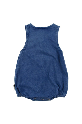 Loud Navy Marble Dye Family Romper