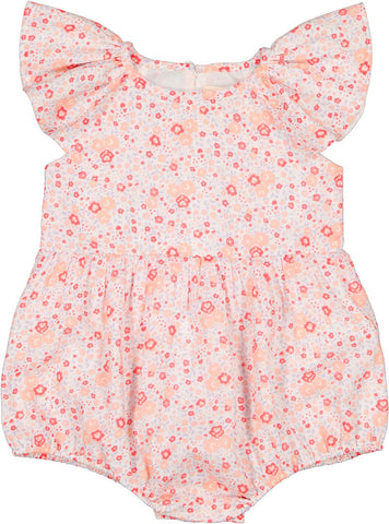 Louis Louise Red Romantic Flower Martinette Romper