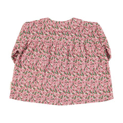 PIUPIUCHICK PINK FLOWERS PETER PAN COLLAR BLOUSE