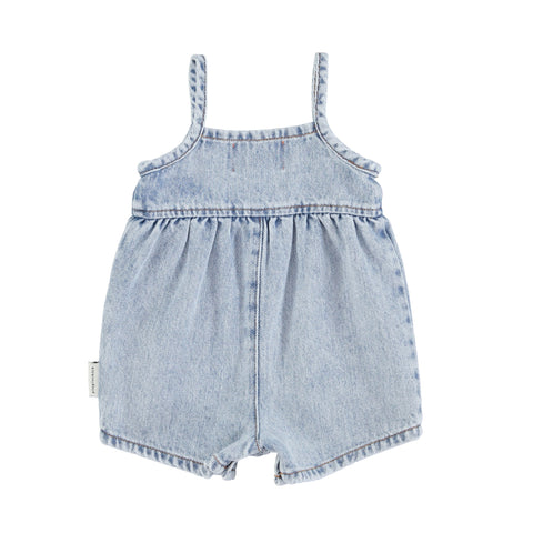 Piupiuchick Washed Blue Denim Overalls