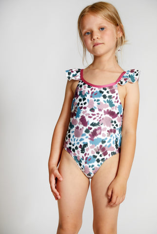 SUNCRACY CRAYONS RUFFLES AND BOW PALERMO MULTICOLOR SWIMSUIT