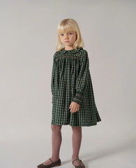 MARMAR DARK GREEN CHECK DABINA DRESS