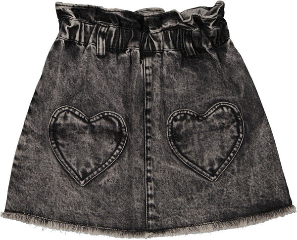 LOUIS LOUISE DENIM MINI SCHOOL SKIRT