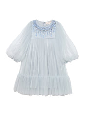 TUTU DU MONDE ILLUSION BLUE FIRST FROST TULLE DRESS