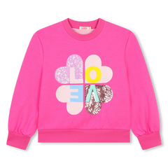 BILLIEBLUSH PINK "LOVE GRAPHIC" SWEATSHIRT