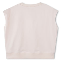 Billieblush Pink Good Morning Sleeveless Sweatshirt