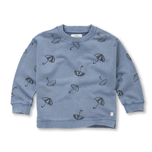 SPROET & SPROUT BLUE SHADOW PARAPLUIE SWEATSHIRT