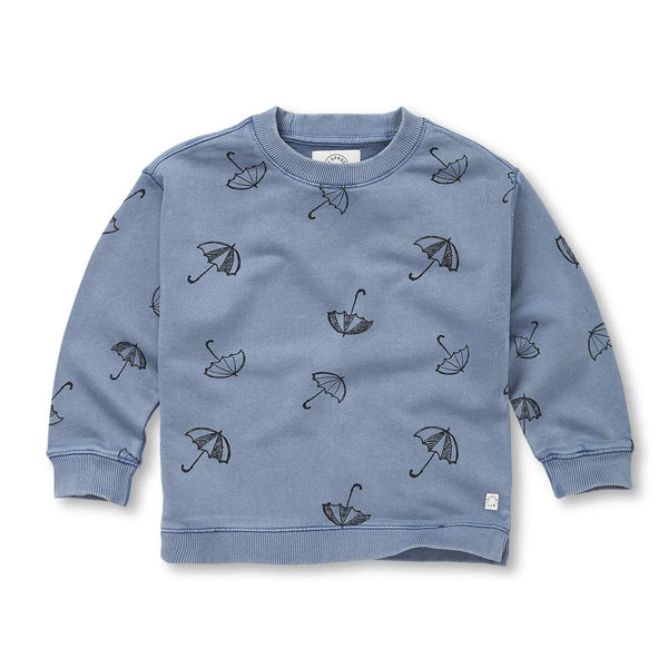 SPROET & SPROUT BLUE SHADOW PARAPLUIE SWEATSHIRT