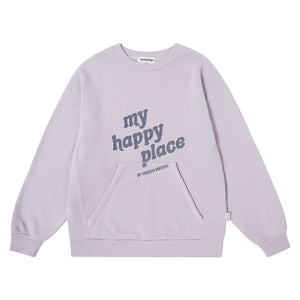 TOCOTO VINTAGE LILAC POCKET SWEATSHIRT