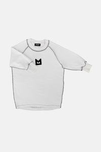 Minikid White Logo Sweatshirt Dress