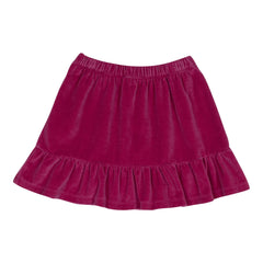 WYNKEN PALE MAGENTA VELOR SKIRT