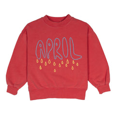 WYNKEN PILLAR RED APRIL SHOWERS SWEATSHIRT