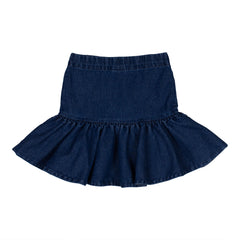 WYNKEN INDIGO MID WASH DENIM PUFF SKIRT