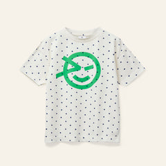 Wynken Ecru/ Fresh Green Wynken Polka T-Shirt