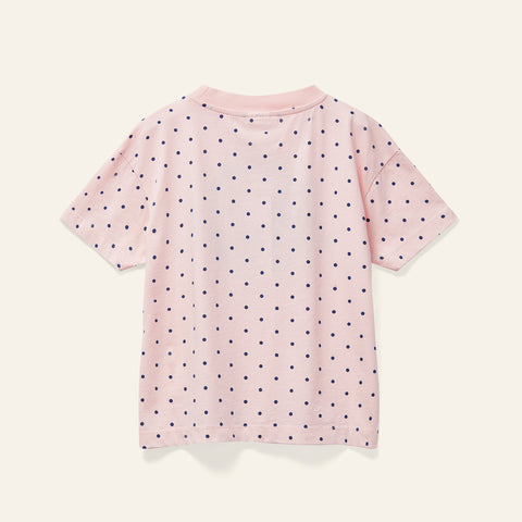 Wynken Pale Pink Wynken Polka T-Shirt