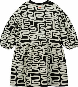 BEAU LOVES BLACK NOODLES GATHERING DRESS