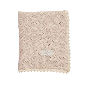 Bebe Organic Rose Crochet Blanket